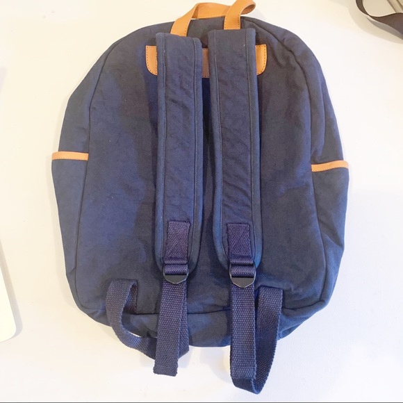 Free People Prep Patch Backpack Blue NWOT $128 - Picture 3 of 4